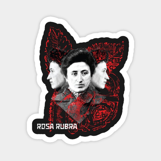 Rosa Rubra dark Magnet by Anthraey