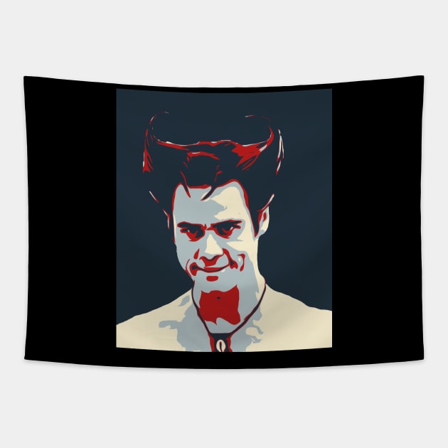 Jim Carrey Cosplays Red Devil Tapestry by OFFblack