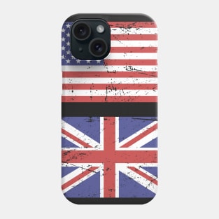 United States Flag & Great Britain Flag Phone Case