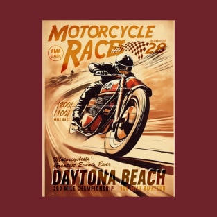 Motorcycle Races Vintage poster T-Shirt