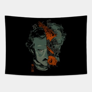 Poe's Head Tapestry