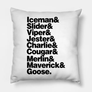 Top Gun Name List Pillow