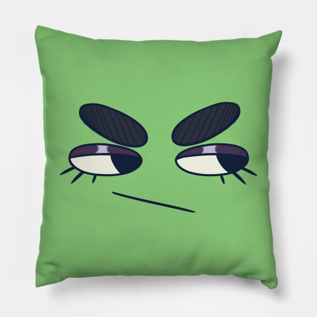 Smiley face alternate #2 Pillow by Fazara