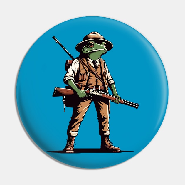 Frog hunter Pin by Art_Boys