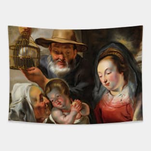 Holy Family with St. Anne by Jacob Jordaens Tapestry