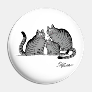 B kliban cat family Pin