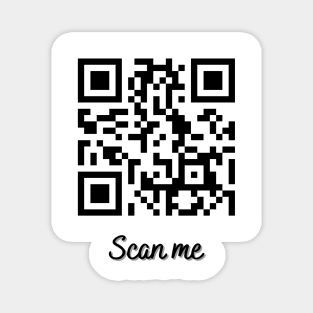 QR Code Design (Scan for Message) Magnet