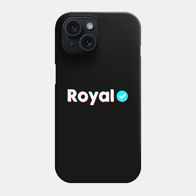 Royal Name Verify Blue Check Royal Name Gift Phone Case by Aprilgirls