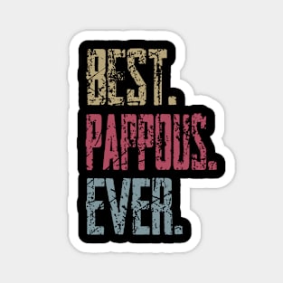 Vintage Best Pappous Ever Retro Funny Quotes Happy Fathers Day Magnet