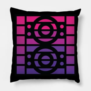 “Dimensional Systems” - V.2 Purple - (Geometric Art) (Dimensions) - Doc Labs Pillow