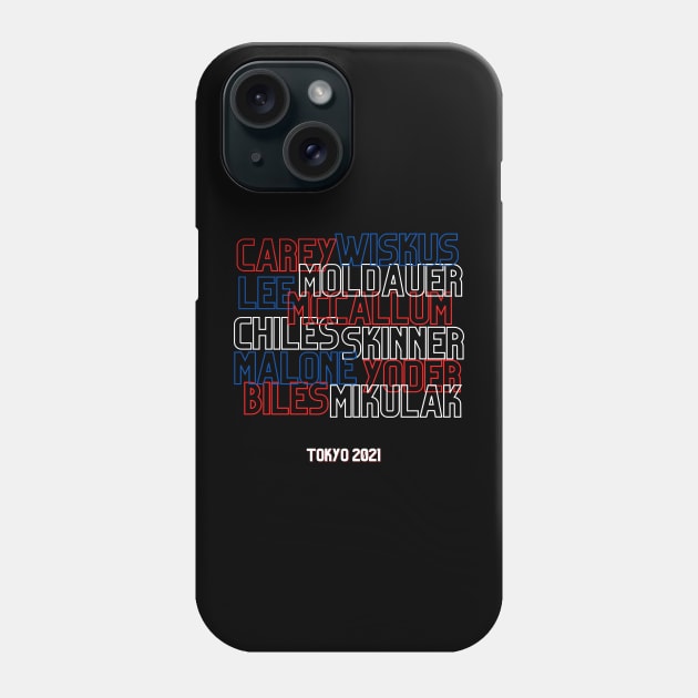 2021 Men's & Women's Olympic Gymnastics Team Phone Case by All Things Gymnastics Podcast 