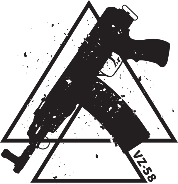 Black Triangles Assault rifle VZ-58 Kids T-Shirt by YujiVI