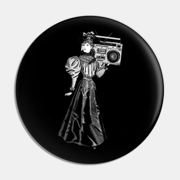 Lady Boombox Pin by Pop Fan Shop