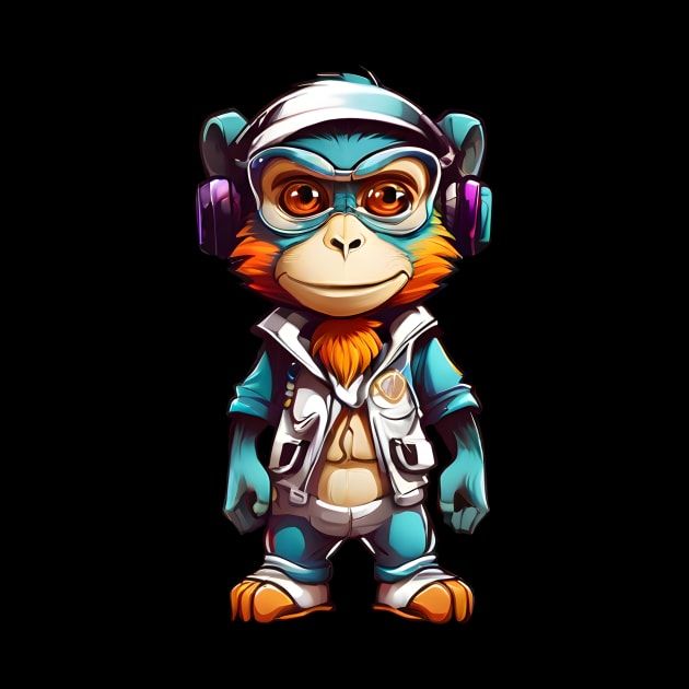 monkey gamer by anurak2516