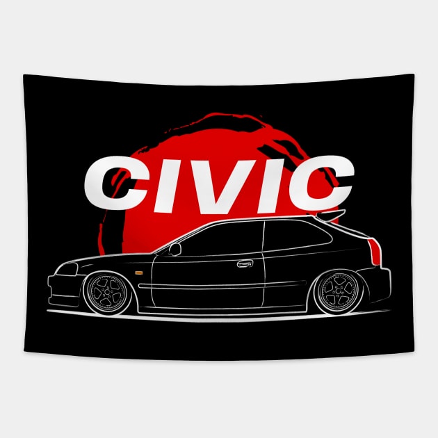 Civic JDM Tapestry by turboosted