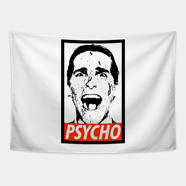 American Psycho Obey Tapestry by scribblejuice