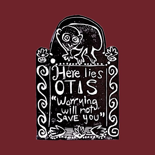 Rest in Peace: Worrying Will Not Save You by Cakeasaurus Prints