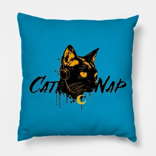 Cat Nap Moon Pillow