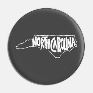 North Carolina (White Graphic) Pin