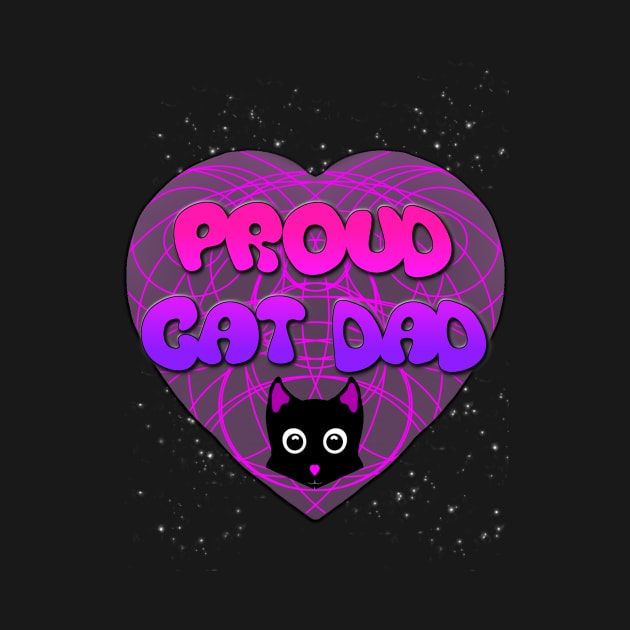 Proud Cat Dad by GrimKatDesigns