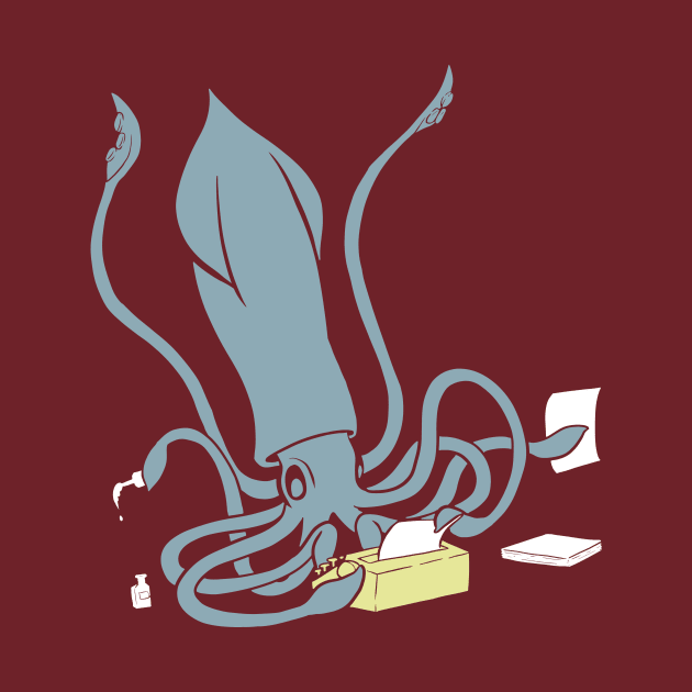 Squid on a Typewriter by lyonbeckers