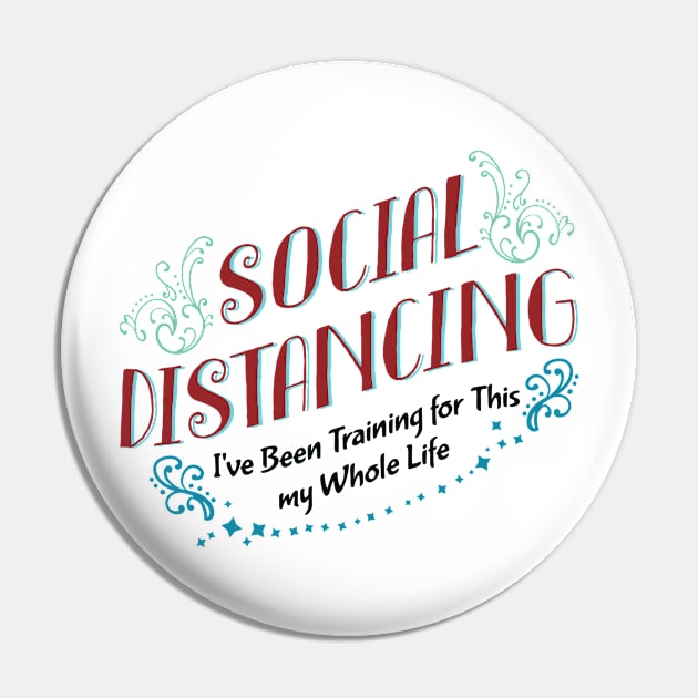 Social Distancing Pin by Manlangit Digital Studio