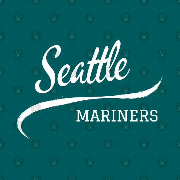 Seattle Mariners Wave by CityTeeDesigns