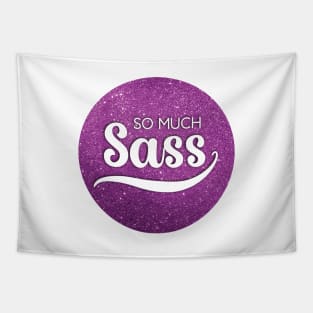 So Much Sass - Pink Glitter Circle Tapestry