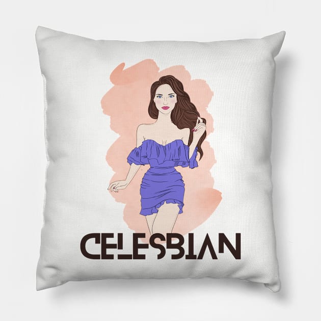 I am a celesbian! Pillow by ZigyWigy