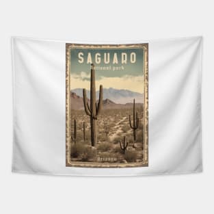 Saguaro vintage national park Tapestry