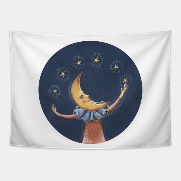 James the moon man Tapestry by KayleighRadcliffe