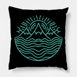 abstract mountain Pillow