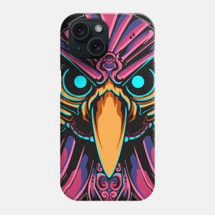 mecha owl robot illustration Phone Case