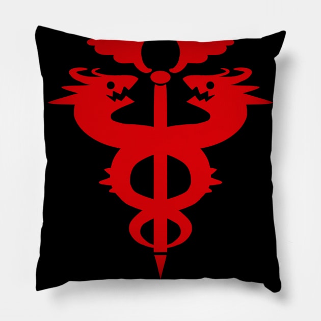 FMA Caduceus Pillow by AbaliskArt