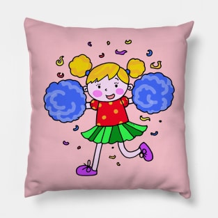 cute cheerleader girl Pillow