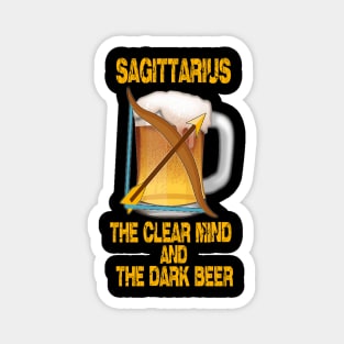 Funny beer t-shirt Sagittarius sign Magnet