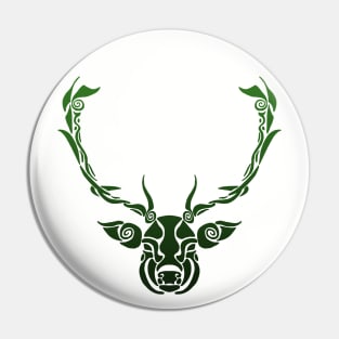 Shapes and Swirls Deer Head Pin