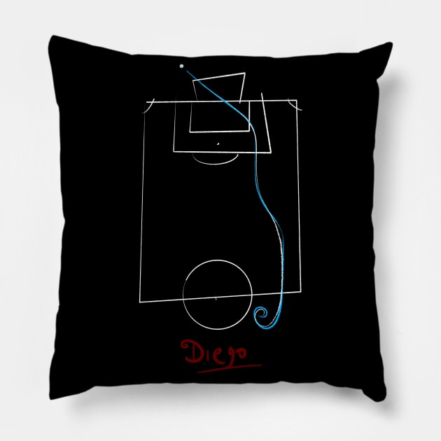 Maradona: Football art (minimal) Pillow by Glap