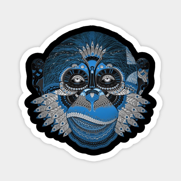 monkey linha Magnet by makaxeira