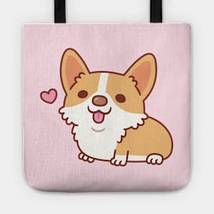 Cute Smiling Corgi Dog Tote