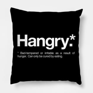 Hangry Definition Pillow