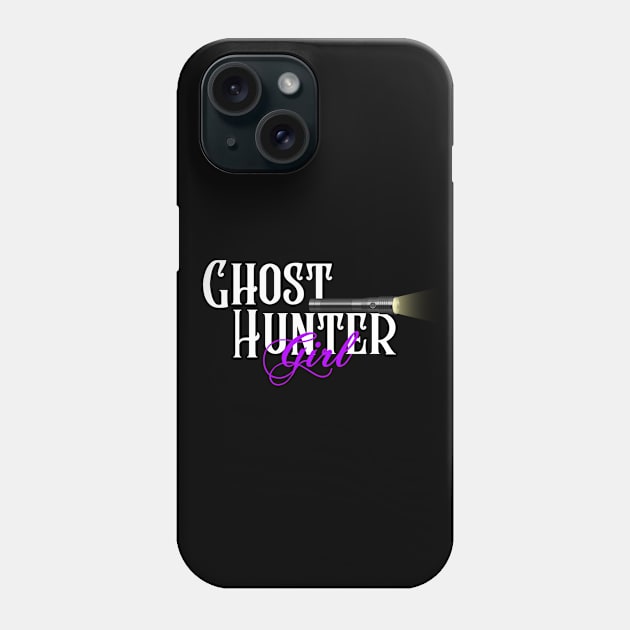 Ghost Hunter Girl Phone Case by Builder Ben Paranormal Workshop LLC