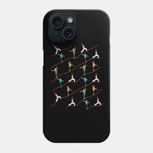 Pattern Illustration Slackliner Trickline Profis Slackline Phone Case