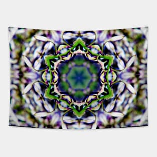 Floral Mandala Kaleidoscope Tapestry