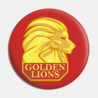 Golden lions Pin