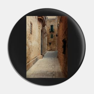 Narrow medieval street of Mdina Pin