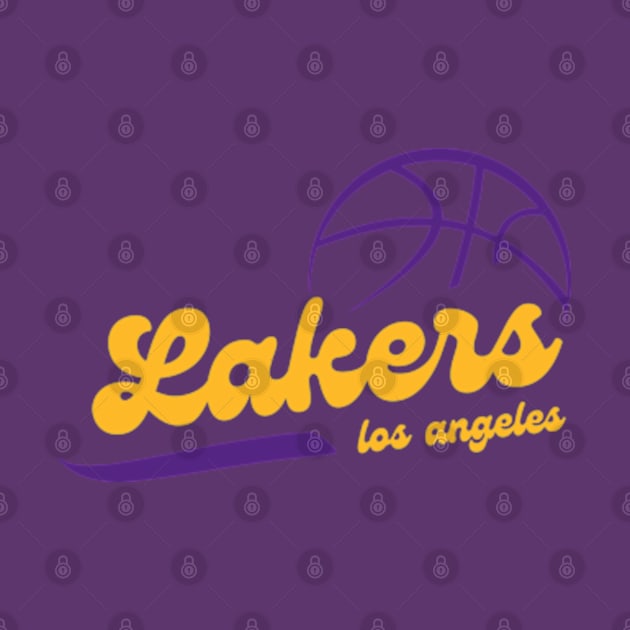 los angeles lakers basketball by soft and timeless