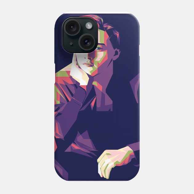 Leonardo DiCaprio pop art style Phone Case by Sterelax Studio