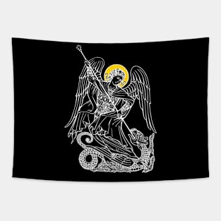 Saint Michael Archangel Tapestry