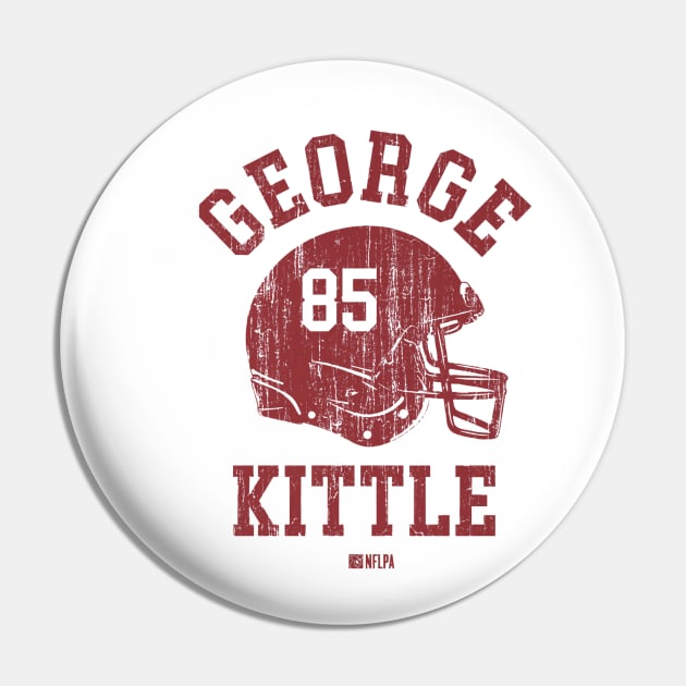 George Kittle San Francisco Helmet Font Pin by TodosRigatSot